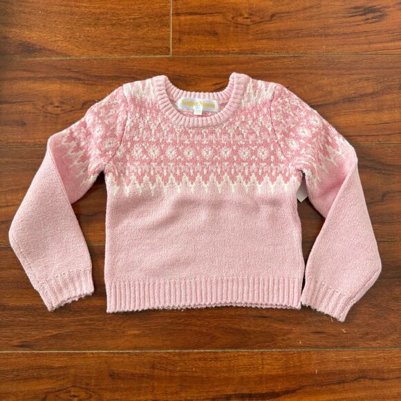 Sugar Moon Pink Ornament Sweater 4-5 - Picture 1 of 5